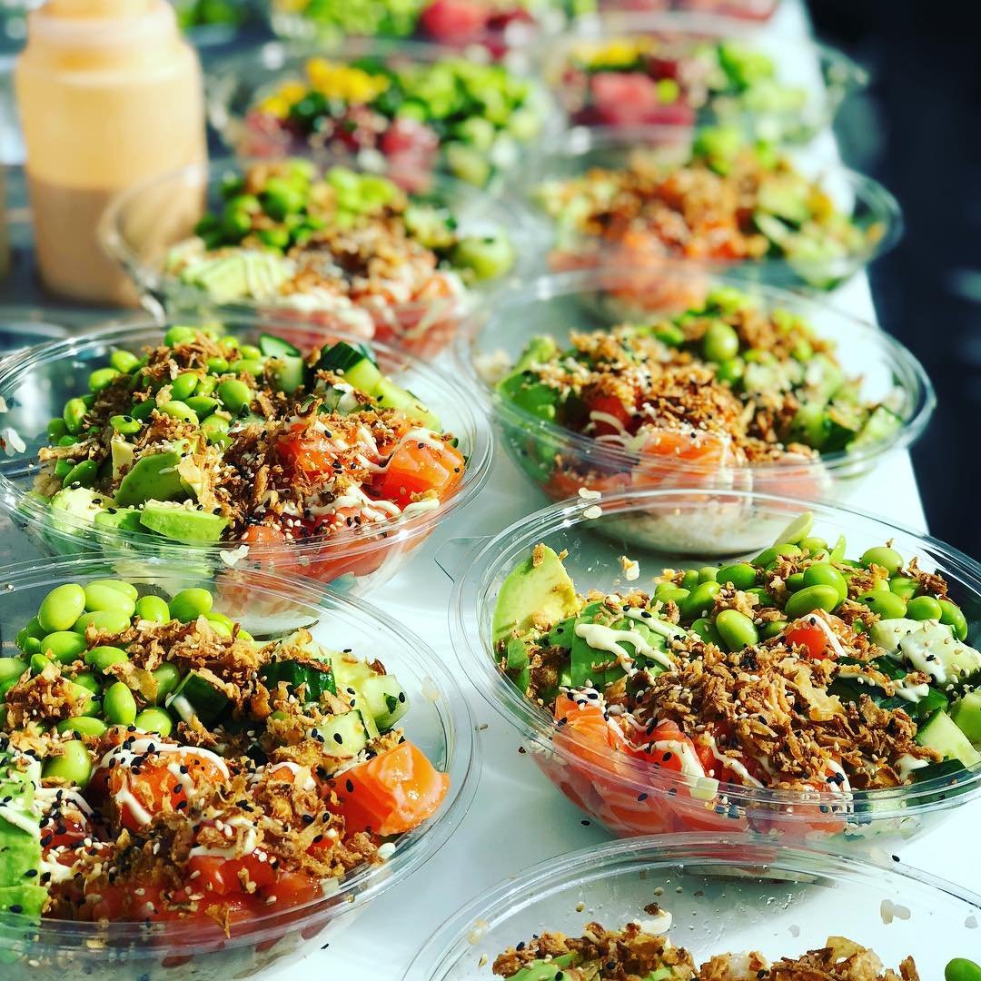 Poké bowls in London - Sushidog poke bowls