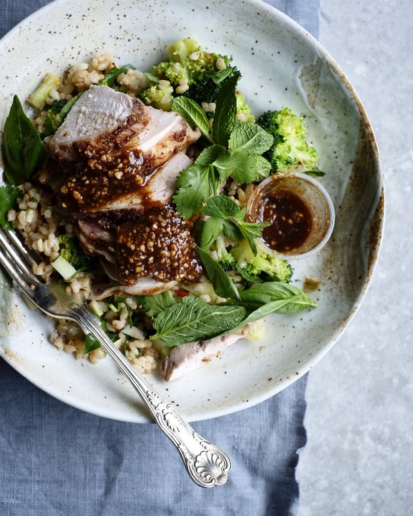 Peanut hot oil chicken