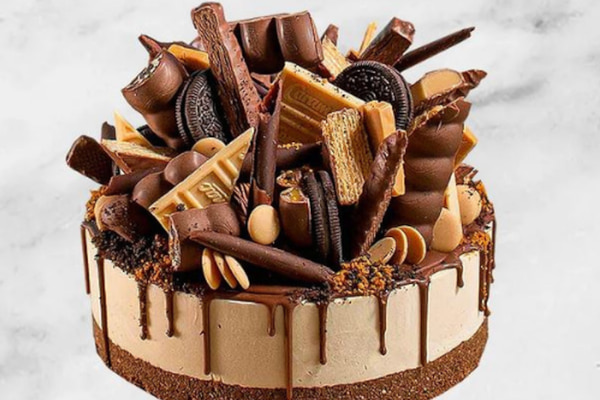 Cheesecake loaded with chocolate