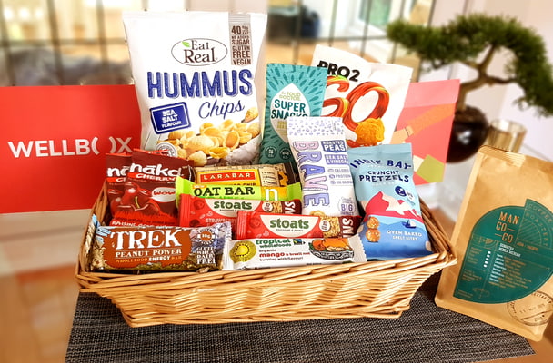 basket full of snacks