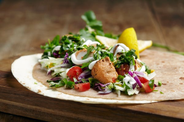 Ingredients in a wrap