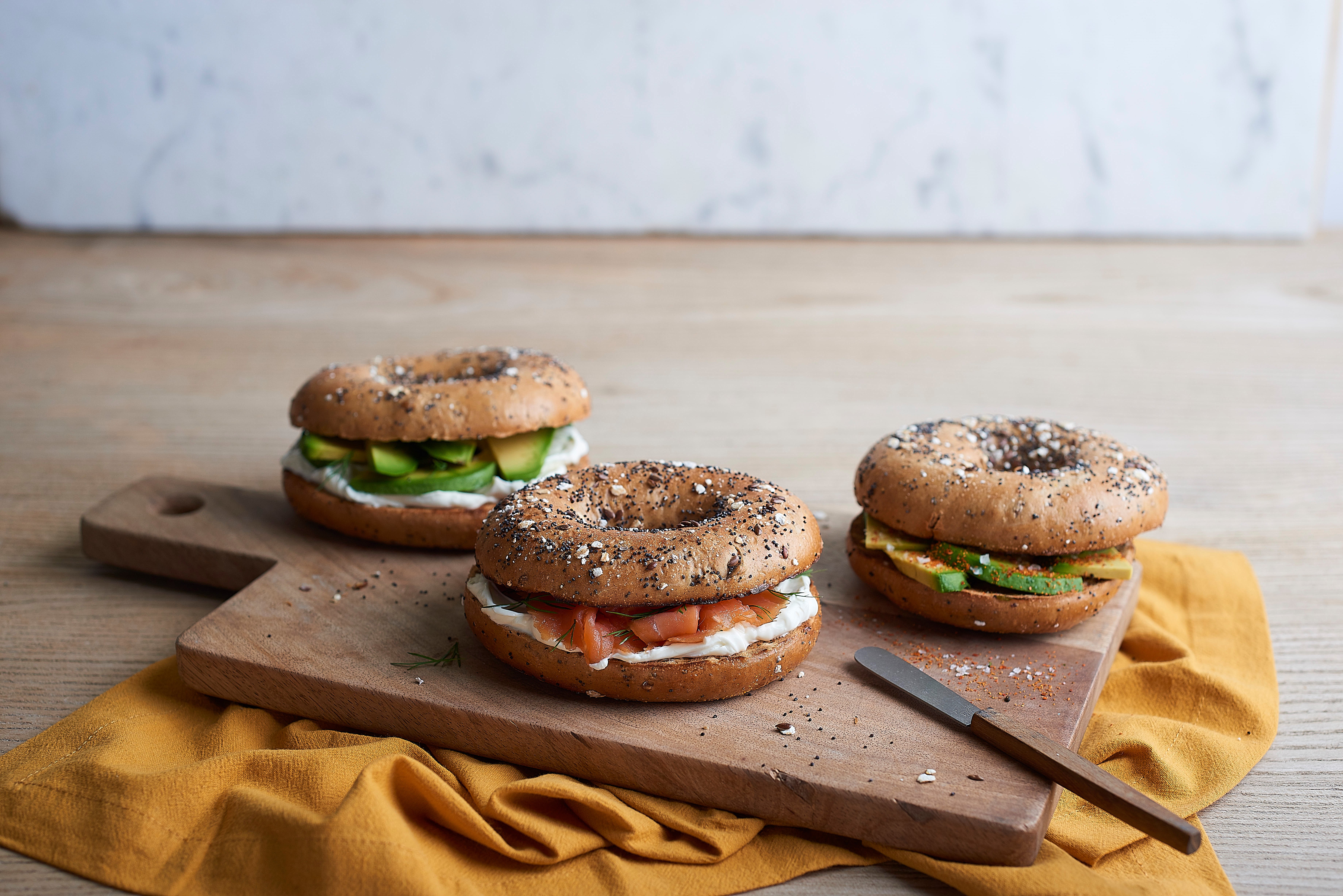 Abokado lunch menu - Smoked Salmon & Cream Cheese Bagel