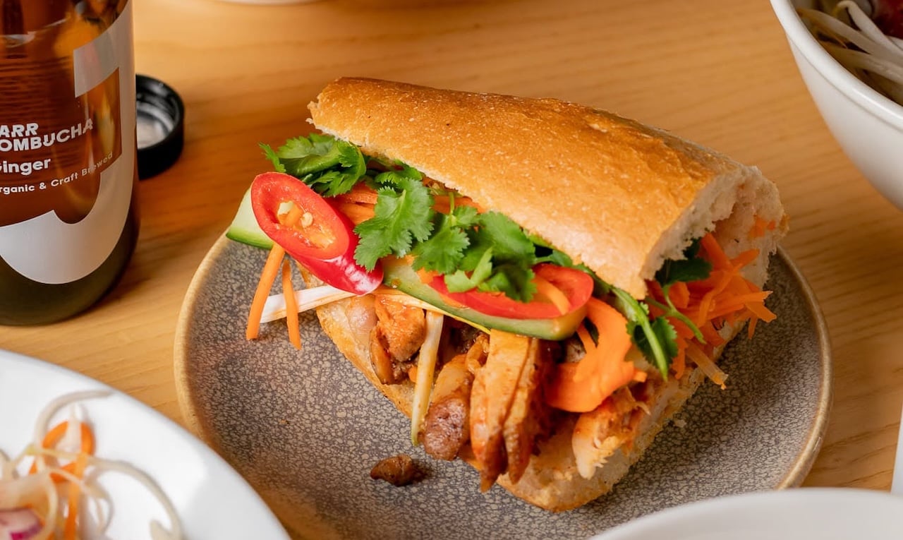 Bánh mì, phở and iced Vietnamese coffee for an office lunch