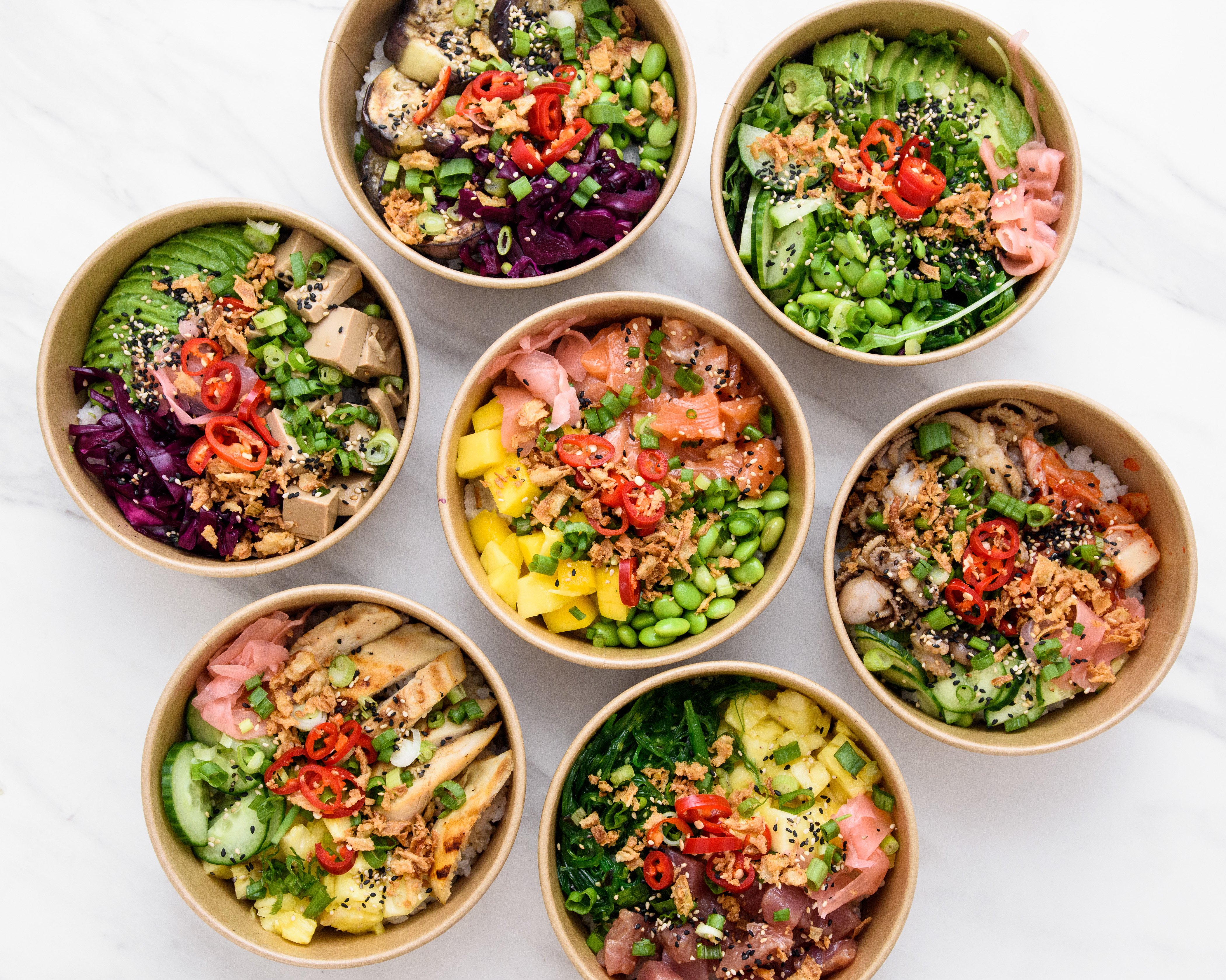 Poké bowls in London - Maui poke