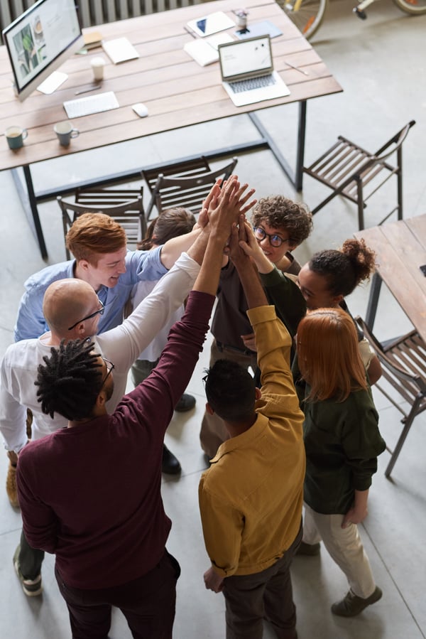 Healthy habits at work teamwork