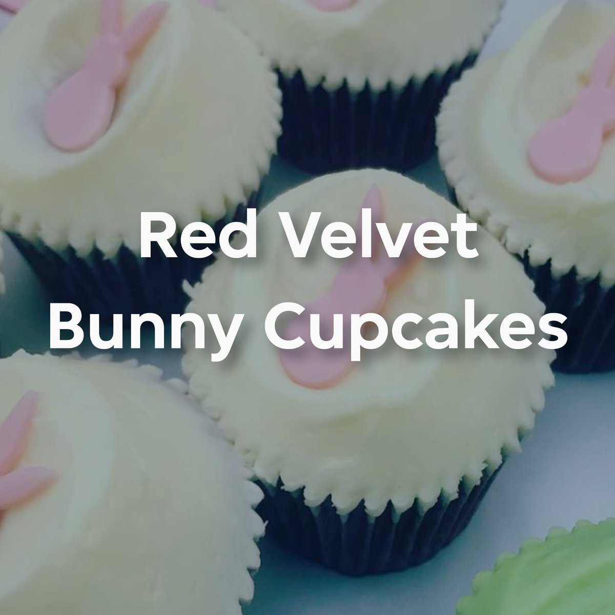red velvet bunny cupcakes 2024 